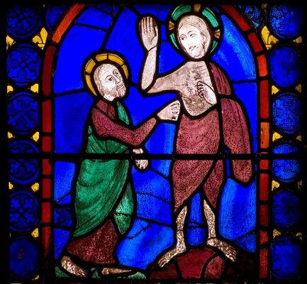 Ongelovige Thomas een vesnter in Chartres