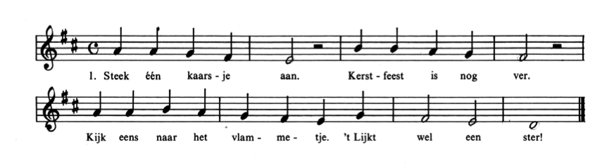 kaarsenliedje muziek