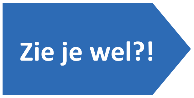 zie je wel