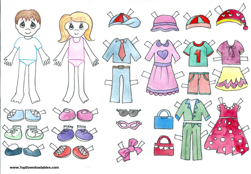 aankleedpop paper doll