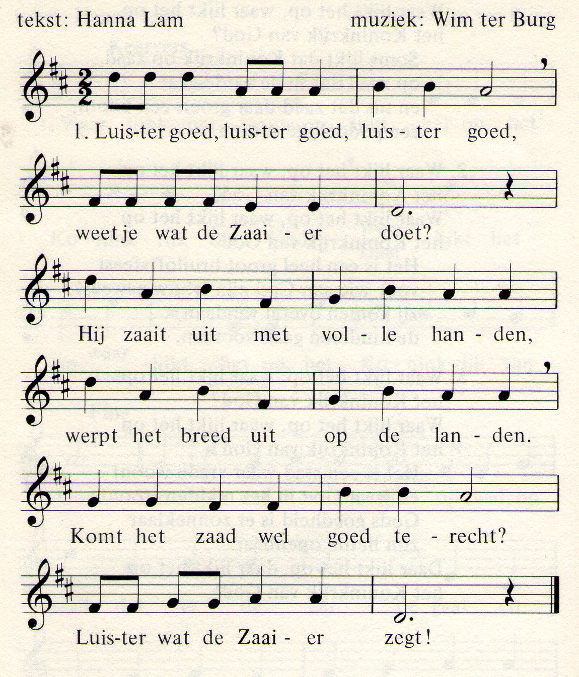 lied de zaaier