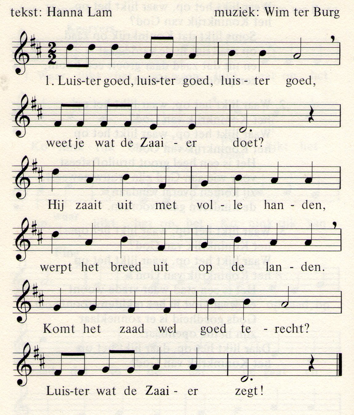 lied de zaaier