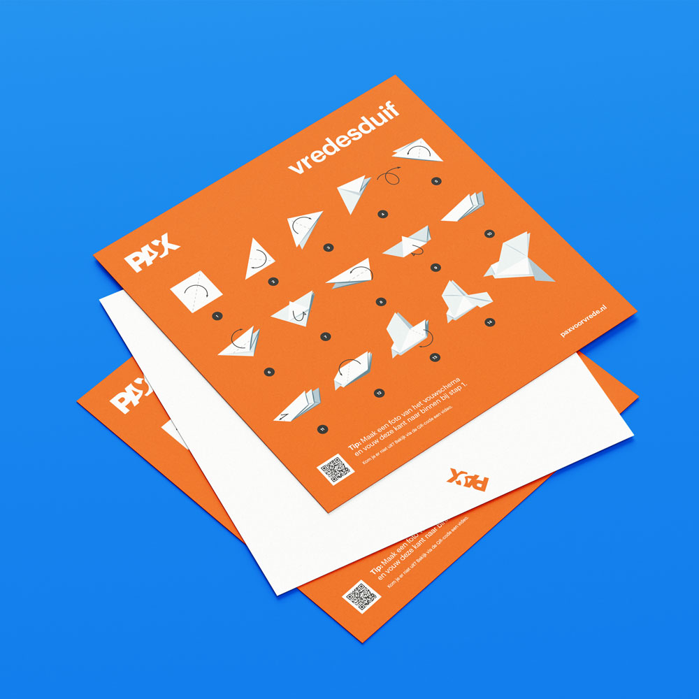 pax mockup vredesduif stapel
