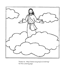 jezus op wolk