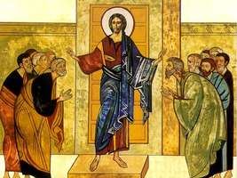 jezus verschijnt a.d. apostelen