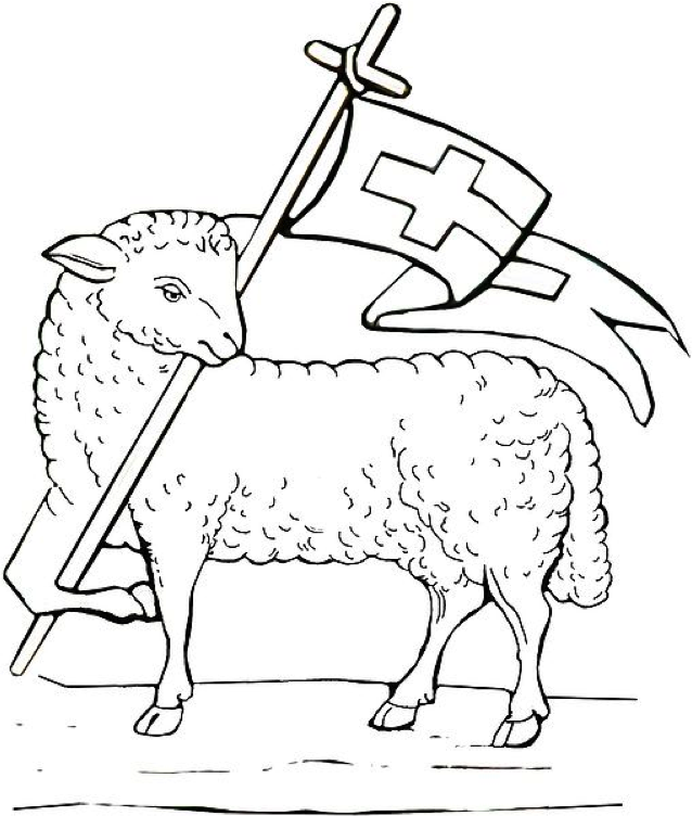 kleurplaat agnus dei 