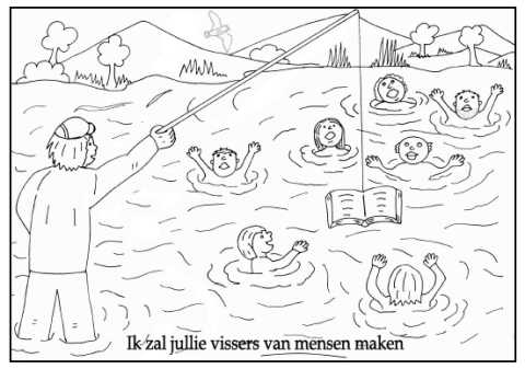 vissers van mensen kleurplaat