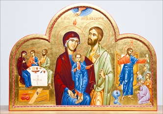 icon of the holy family of nazareth photograph