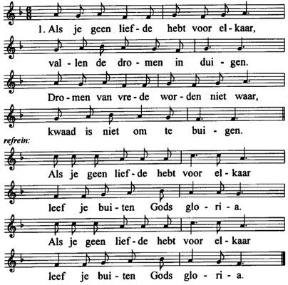 muziek als je geen liefde hebt voor elkaar