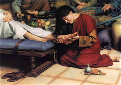 vrouw wast voeten van jezus2